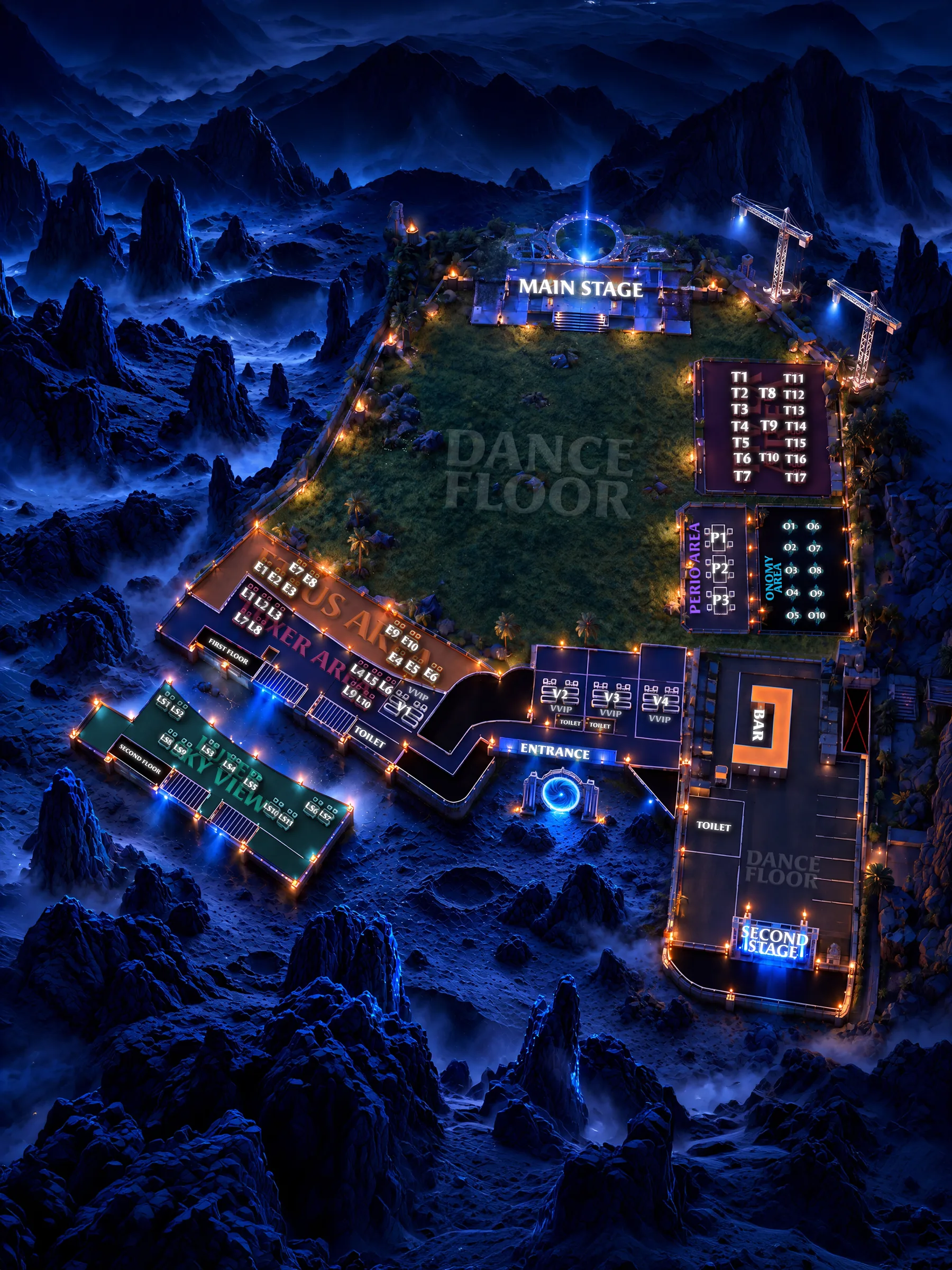 Carnaval of Screams 2026 floor plan